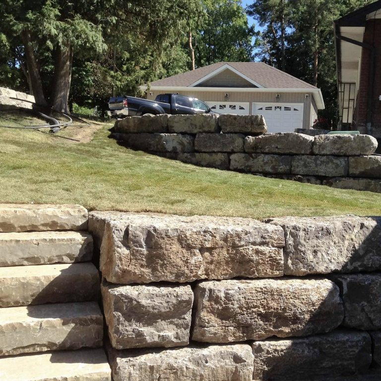 Armour Stone and Retaining Walls - T&H Excavating